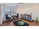 A versatile playroom featuring storage, seating, and space for games and activities at 3124 W Redbird Rd, Phoenix, AZ 85083