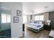 Stylish primary bedroom offering ample natural light, neutral tones, and tranquil decor at 3326 N 82Nd Pl, Scottsdale, AZ 85251