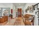 Spacious foyer with tile flooring, wooden bench, and views into the living area at 3500 E Lincoln Dr # 6, Phoenix, AZ 85018