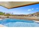 Outdoor pool with scenic mountain views and relaxing poolside area at 3500 E Lincoln Dr # 6, Phoenix, AZ 85018