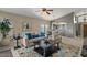 Open-concept living space with comfortable seating, and plenty of natural light from the backyard at 7079 S Kachina Dr, Tempe, AZ 85283