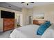 Bedroom with neutral tones, dresser and television at 7079 S Kachina Dr, Tempe, AZ 85283