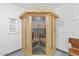 Modern wooden sauna for rejuvenating wellness in the Woodland Springs Condominium community at 8055 E Thomas Rd # A102, Scottsdale, AZ 85251