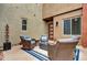 Cozy outdoor seating area with a fire pit and comfortable seating, perfect for relaxing evenings at 11673 N 136Th St # 1019, Scottsdale, AZ 85259