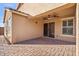 Enjoy this cozy covered patio and outdoor living space at 2009 E Lindrick Dr, Gilbert, AZ 85298