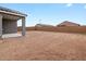 Spacious backyard with new construction home, blank canvas for creating your dream outdoor oasis at 2673 E San Miguel Dr, Casa Grande, AZ 85194