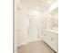 Bright bathroom featuring a glass enclosed shower and a dual vanity at 2673 E San Miguel Dr, Casa Grande, AZ 85194
