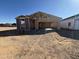 Home under construction displaying the framing before it is enclosed, showcasing the initial structure and design at 47733 W Kenner Dr, Maricopa, AZ 85139