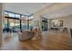 Expansive living space with hardwood floors, high ceilings, and mountain views at 5935 N Echo Canyon Ln, Phoenix, AZ 85018