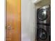 Laundry room with stacked washer and dryer for added convenience at 7131 E Rancho Vista Dr # 4003, Scottsdale, AZ 85251