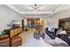 Bright, open living room with a modern kitchen and comfortable lounge area at 7131 E Rancho Vista Dr # 4003, Scottsdale, AZ 85251