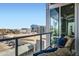 Balcony with comfortable seating and city views at 1 E Lexington Ave # 503, Phoenix, AZ 85012