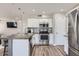 Bright kitchen with stainless steel appliances, white cabinets, and stylish backsplash at 13444 W Ocotillo Ln, Surprise, AZ 85374