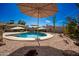 Stunning pool area, perfect for relaxation and outdoor entertaining at 1506 E Gemini Dr, Tempe, AZ 85283