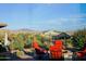 Seating area offers scenic backyard views with desert landscaping and mountain backdrop at 17913 E Vista Desierto --, Rio Verde, AZ 85263