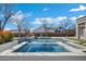 Backyard swimming pool featuring a spa at 20125 E Melissa Pl, Queen Creek, AZ 85142