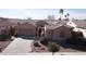 Aerial view of a single-story home with a three-car garage and a well-kept front yard at 2089 E Lynx Pl, Chandler, AZ 85249