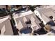 Aerial view of the tile roof, driveway, and landscaped front yard of this single-Gathering home at 2089 E Lynx Pl, Chandler, AZ 85249