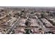 Aerial view of a planned community with single Gathering homes and desert landscaping at 2089 E Lynx Pl, Chandler, AZ 85249