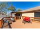 Outdoor deck with wood railing featuring cozy furniture and a tranquil space to relax at 2251 E Remington Pl, Chandler, AZ 85286