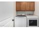 Laundry room featuring a washer, dryer, and cabinets at 2263 E Mariposa Grande --, Phoenix, AZ 85024