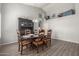 Elegant dining room with an oversized table, perfect for gatherings, and stylish decor at 3602 W Barcelona Dr, Chandler, AZ 85226