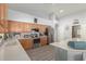 Well-lit kitchen featuring stainless steel appliances, light wood cabinetry, and modern countertops at 3602 W Barcelona Dr, Chandler, AZ 85226