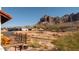 Backyard view showcasing the mountain views and outdoor scenery from the deck at 5556 E Singletree St, Apache Junction, AZ 85119