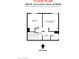 Upstairs floor plan displays primary and secondary bedrooms, bathrooms and hall space between the rooms at 6841 W Yucca St, Peoria, AZ 85345