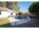 Backyard with pool, patio, and privacy fencing at 15440 N 54Th St, Scottsdale, AZ 85254