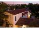 Captivating aerial view showcasing the red-tiled roof and upper-level features of this beautiful estate home at 1614 Palmcroft Sw Dr, Phoenix, AZ 85007