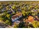 Expansive aerial view of lush residential neighborhood with mature trees and single-Gathering homes at 1614 Palmcroft Sw Dr, Phoenix, AZ 85007