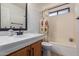 Bathroom featuring a tub, shower, and toilet at 2106 E 39Th Ave, Apache Junction, AZ 85119