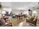 Spacious living room featuring a billiard table and stylish, comfortable furniture at 2919 W Kerry Ln, Phoenix, AZ 85027