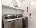 This functional laundry room features a modern washer and dryer set at 2977 W Mira Dr, San Tan Valley, AZ 85144