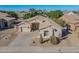 Beautiful aerial view of the home highlighting desert landscaping, multi-car garage, and architectural details at 330 W Locust Dr, Chandler, AZ 85248