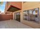 Spacious patio area with outdoor lighting and easy access to the interior at 3500 N Hayden Rd # 2109, Scottsdale, AZ 85251