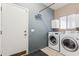 Clean laundry room with washer, dryer, and plenty of natural light at 4309 S Priceless View Dr, Gold Canyon, AZ 85118