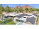 Stunning aerial view of home, pool, landscaping and mountain backdrop at 4704 N 40Th Pl, Phoenix, AZ 85018