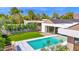 Beautiful backyard pool with lush green lawn, privacy landscaping, and views at 4704 N 40Th Pl, Phoenix, AZ 85018