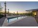 Relaxing pool and spa area with elegant design and mountain views at 5910 N 45Th St, Phoenix, AZ 85018