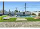 A beautiful pool, patio, and cornhole boards create an outdoor oasis at 7333 E Palm Ln, Scottsdale, AZ 85257