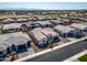 An aerial captures the neighborhood's layout and the close proximity of homes in a well-planned community at 8009 W Northview Ave, Glendale, AZ 85303