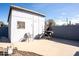 View of the exterior of the outbuilding and work area at 8126 E Billings St, Mesa, AZ 85207