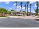 Community entrance featuring lush landscaping and mature palm trees, welcoming residents and visitors to a serene neighborhood at 8180 E Shea Blvd # 1038, Scottsdale, AZ 85260