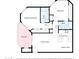 Layout of the apartment including the primary bedroom, bedroom, living room, balcony, bathrooms, and kitchen at 1720 E Thunderbird Rd # 2090, Phoenix, AZ 85022