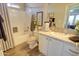 Well-appointed bathroom with a combination tub/shower, vanity with storage, and tasteful decor at 2263 N Trekell Rd # 21, Casa Grande, AZ 85122