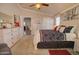 Serene main bedroom with dual dressers, ceiling fan and neutral decor for a peaceful retreat at 2263 N Trekell Rd # 21, Casa Grande, AZ 85122