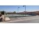 Outdoor pickle ball court with green and blue court surface and chain link fence at 2263 N Trekell Rd # 21, Casa Grande, AZ 85122