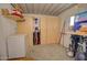 Room inside of carport that can be used as storage and has lighting and storage at 2263 N Trekell Rd # 21, Casa Grande, AZ 85122